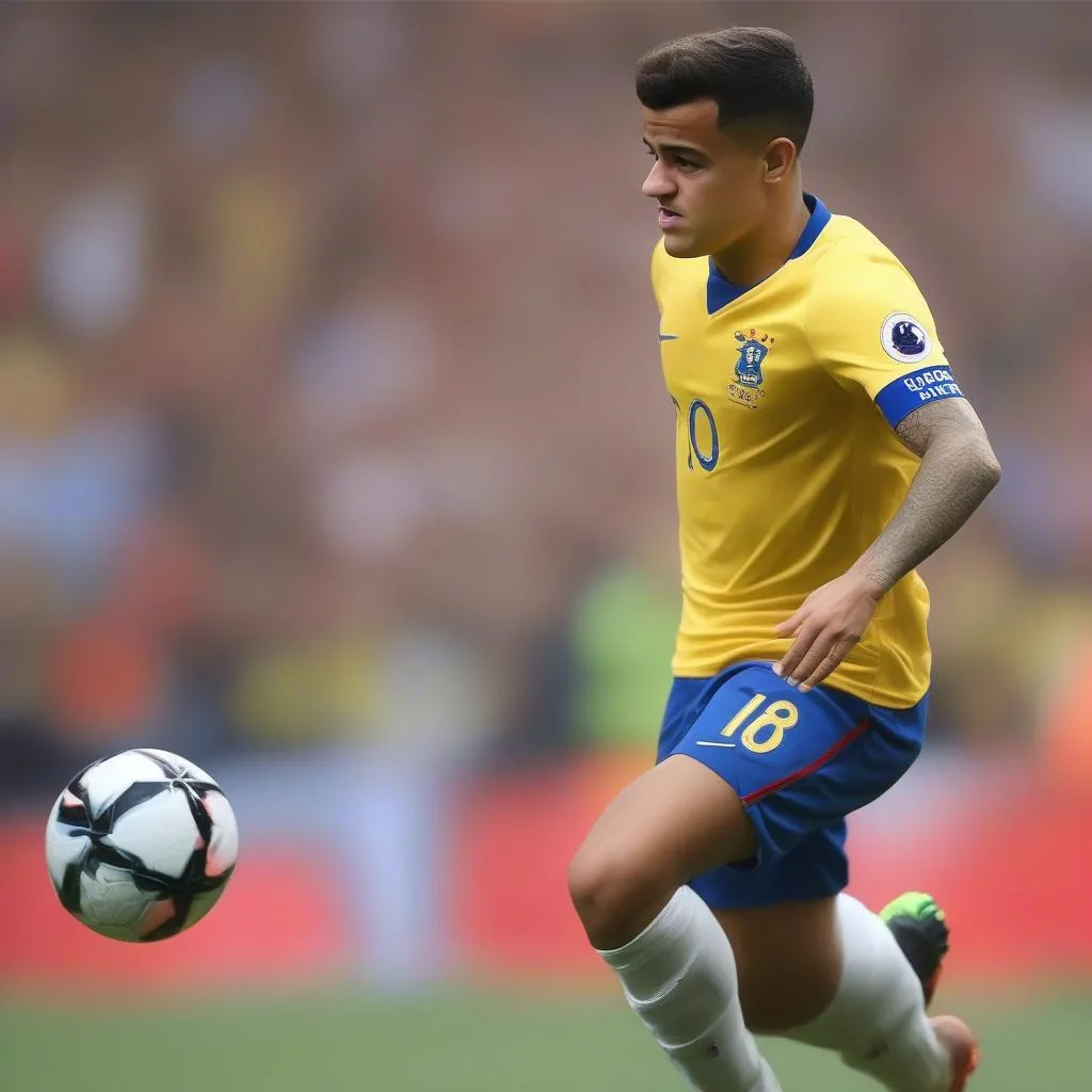 Coutinho với những pha xử lý bóng kỹ thuật