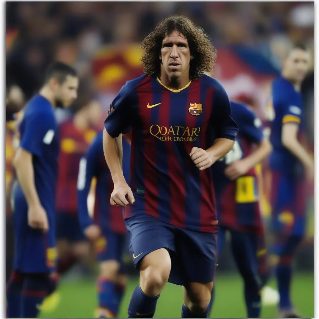 Carles Puyol là đội trưởng của Barcelona