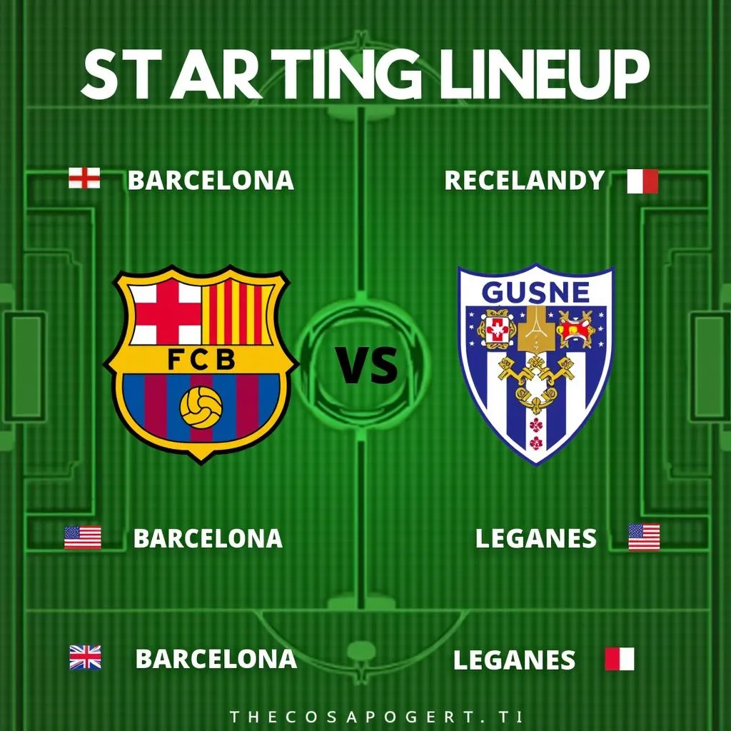 Đội hình ra sân Barcelona vs Leganes