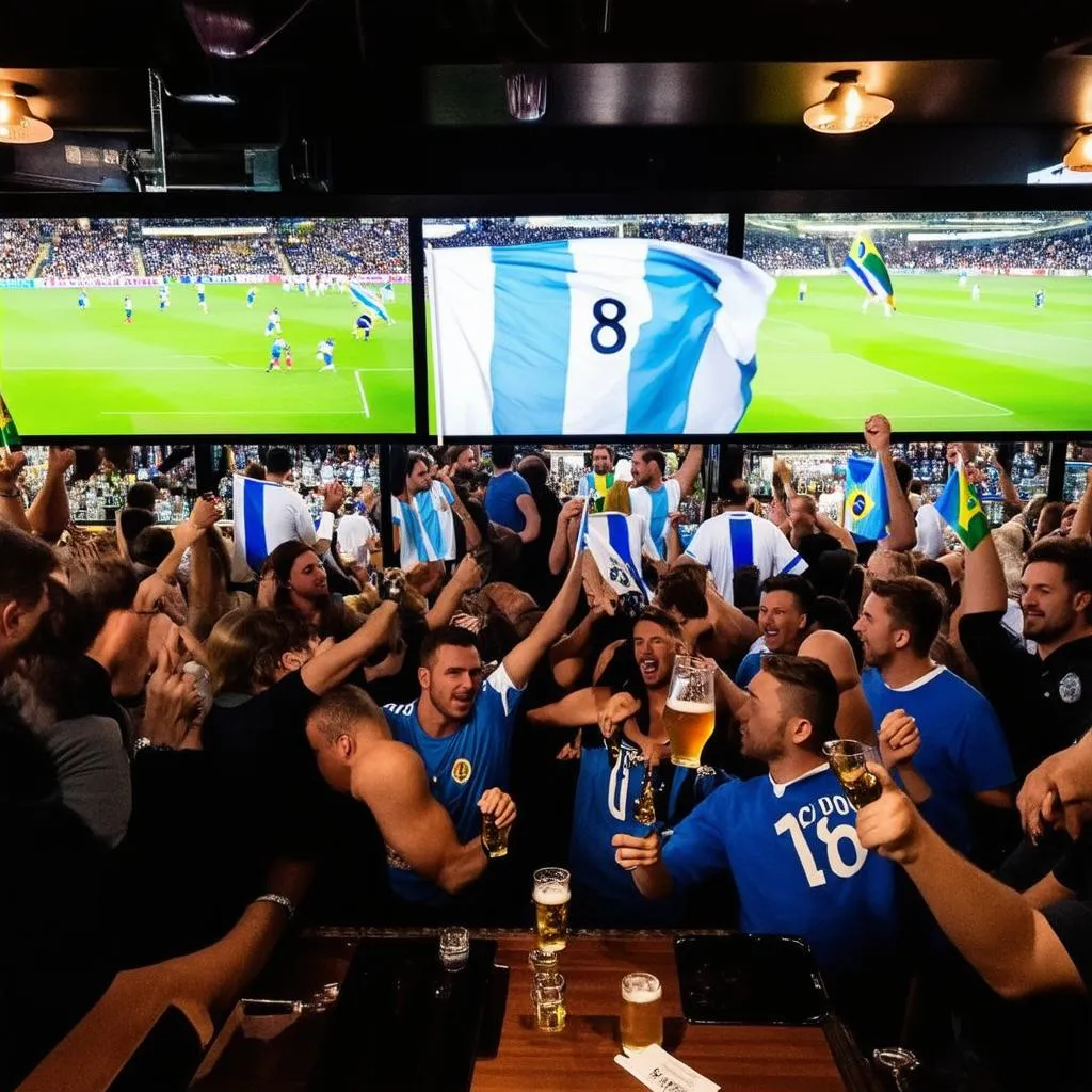 Fan bóng đá Argentina Brazil