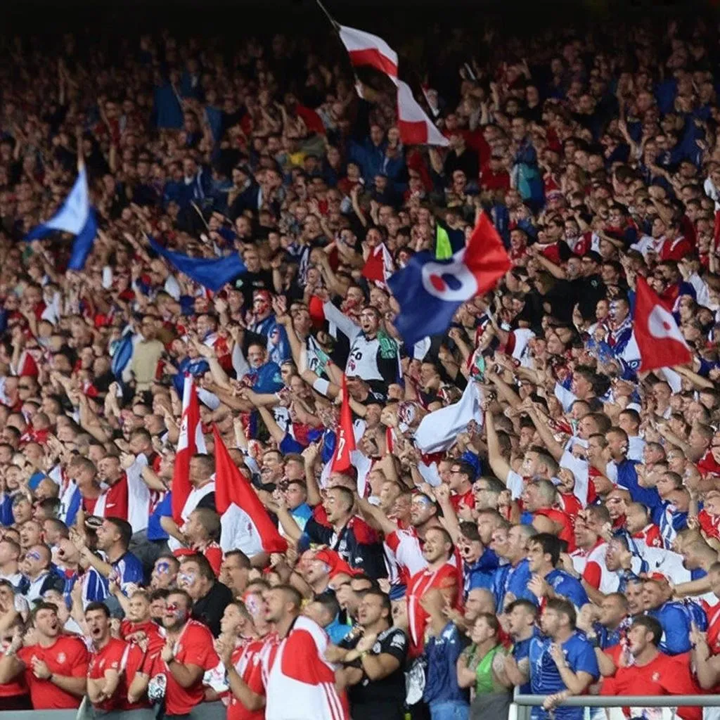 Football Fans Cheering