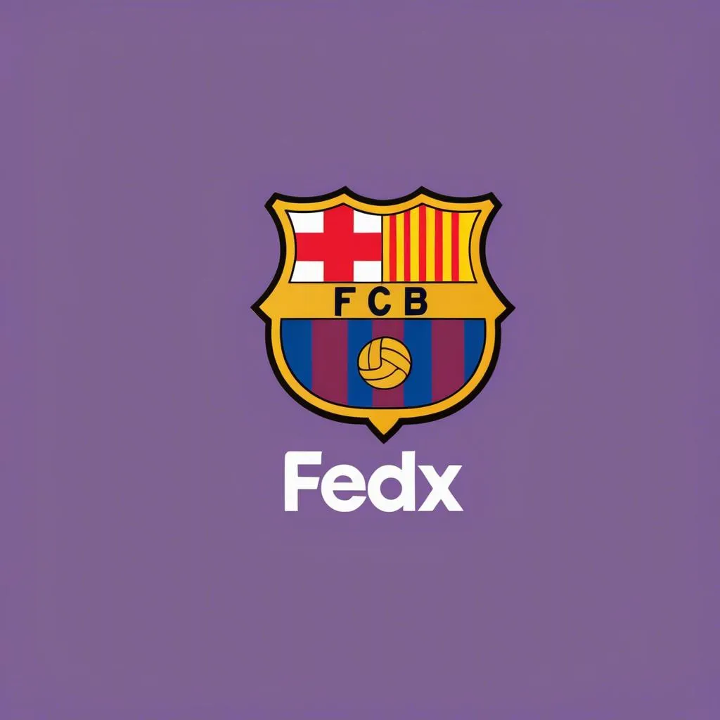 Logo FedEx và Barcelona