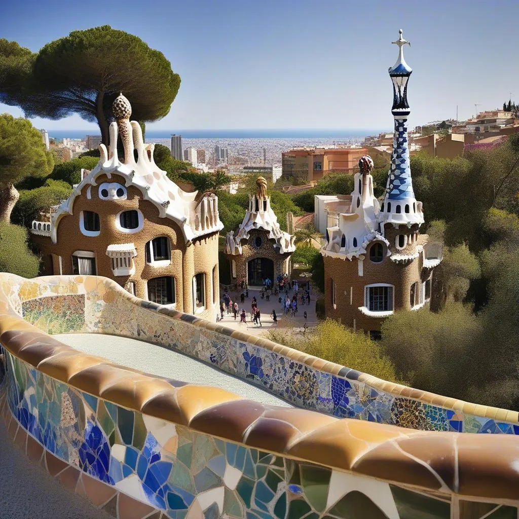 Công viên Güell ở Barcelona