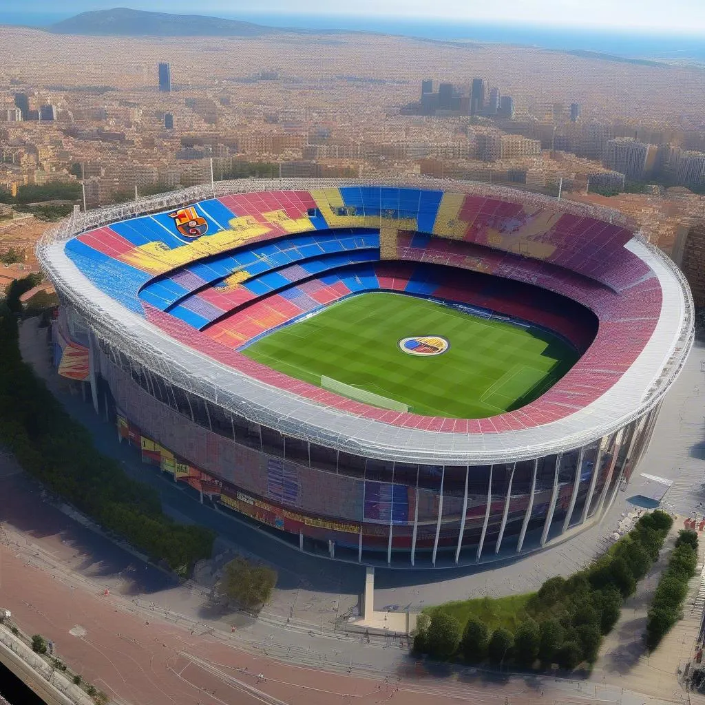 Hình ảnh sân Nou Camp, sân nhà của Barcelona SC