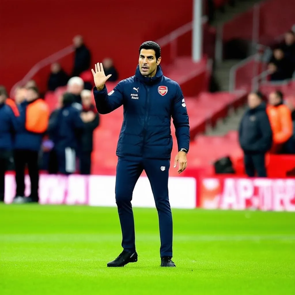 HLV Arteta chỉ đạo Arsenal