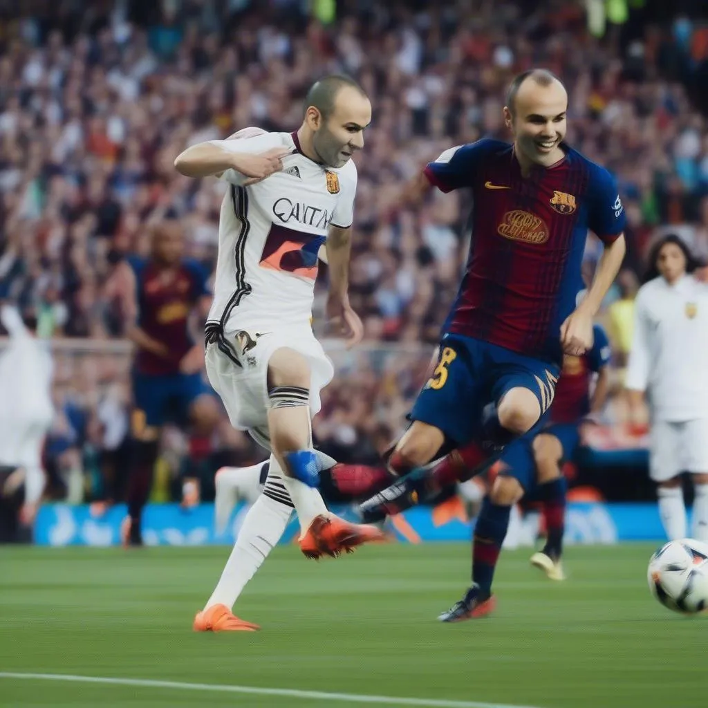 Bàn thắng lịch sử của Iniesta