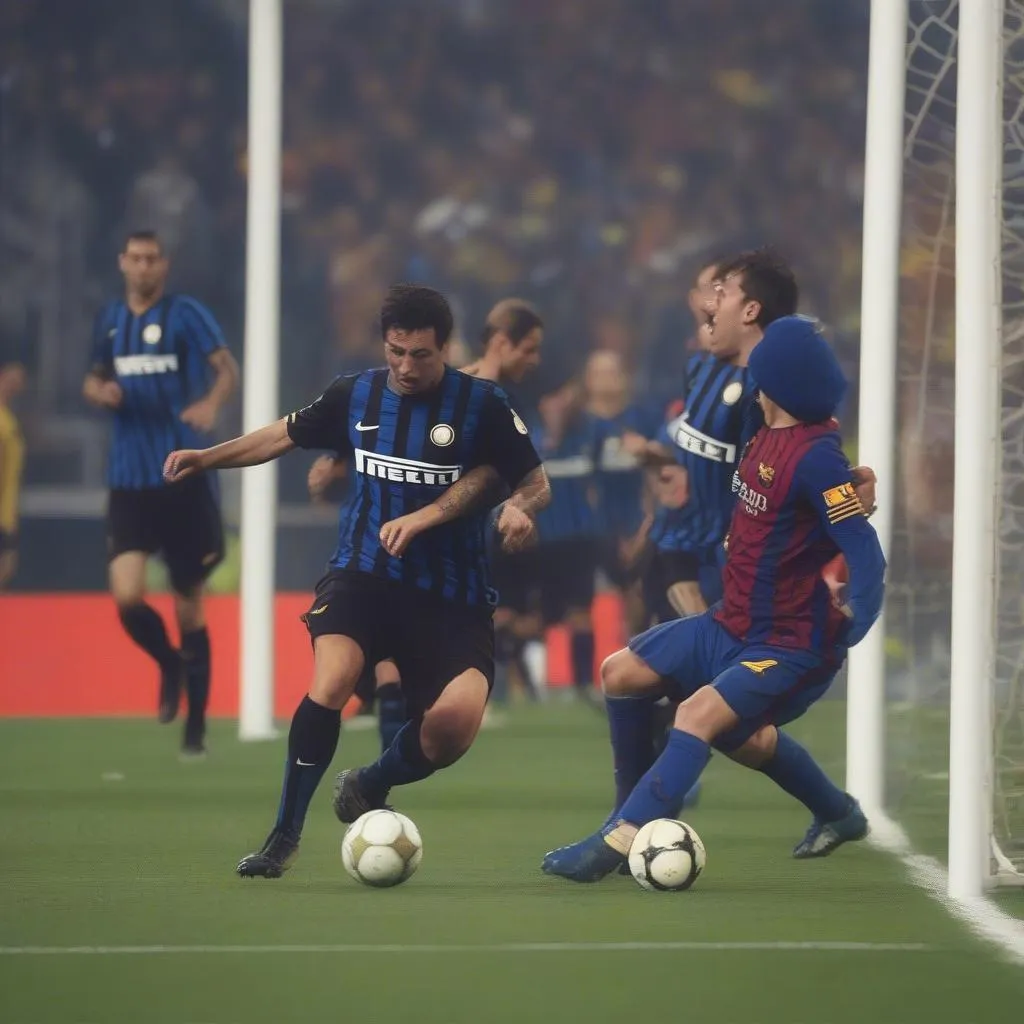 Inter Milan đánh bại Barcelona trong trận bán kết lượt đi Champions League 2010