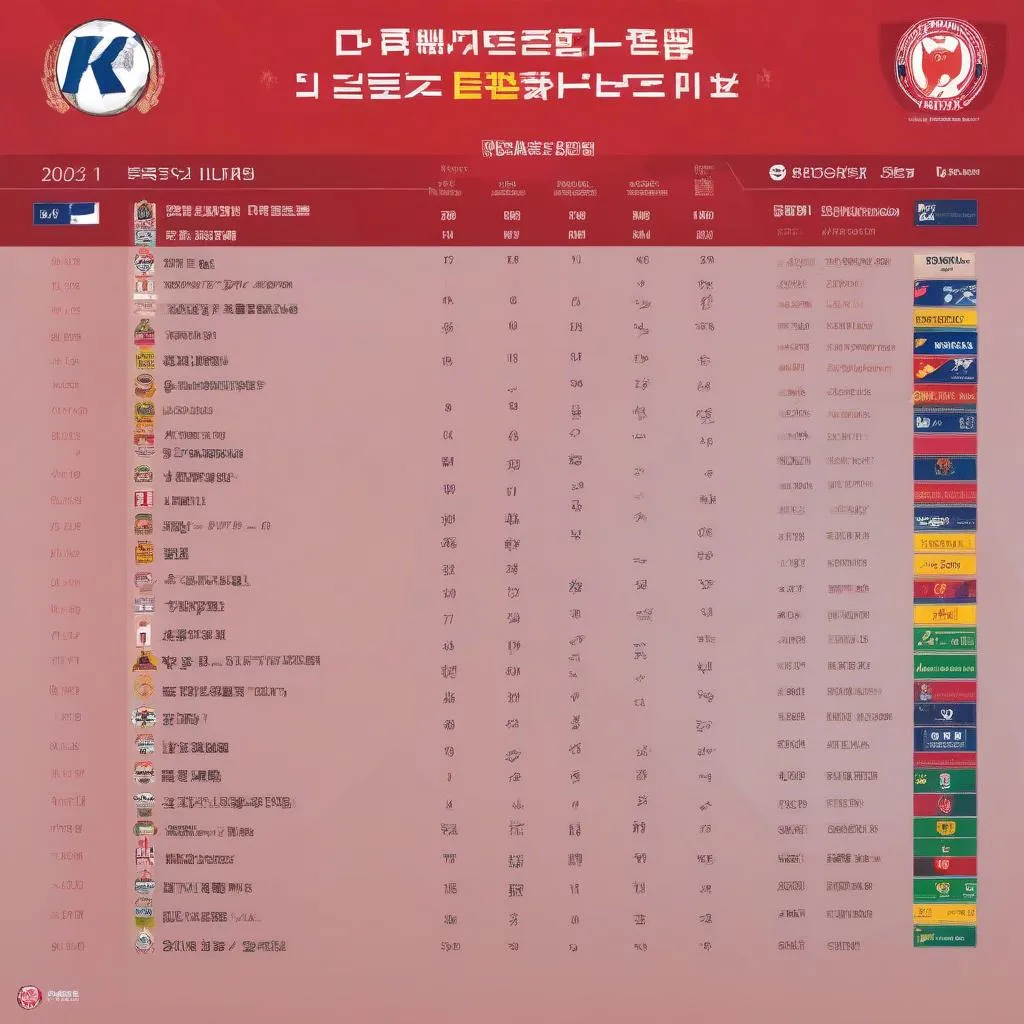 Bảng xếp hạng K League 1 mùa giải 2023