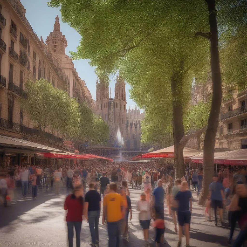 The Vibrant La Rambla: A Heartbeat of Barcelona