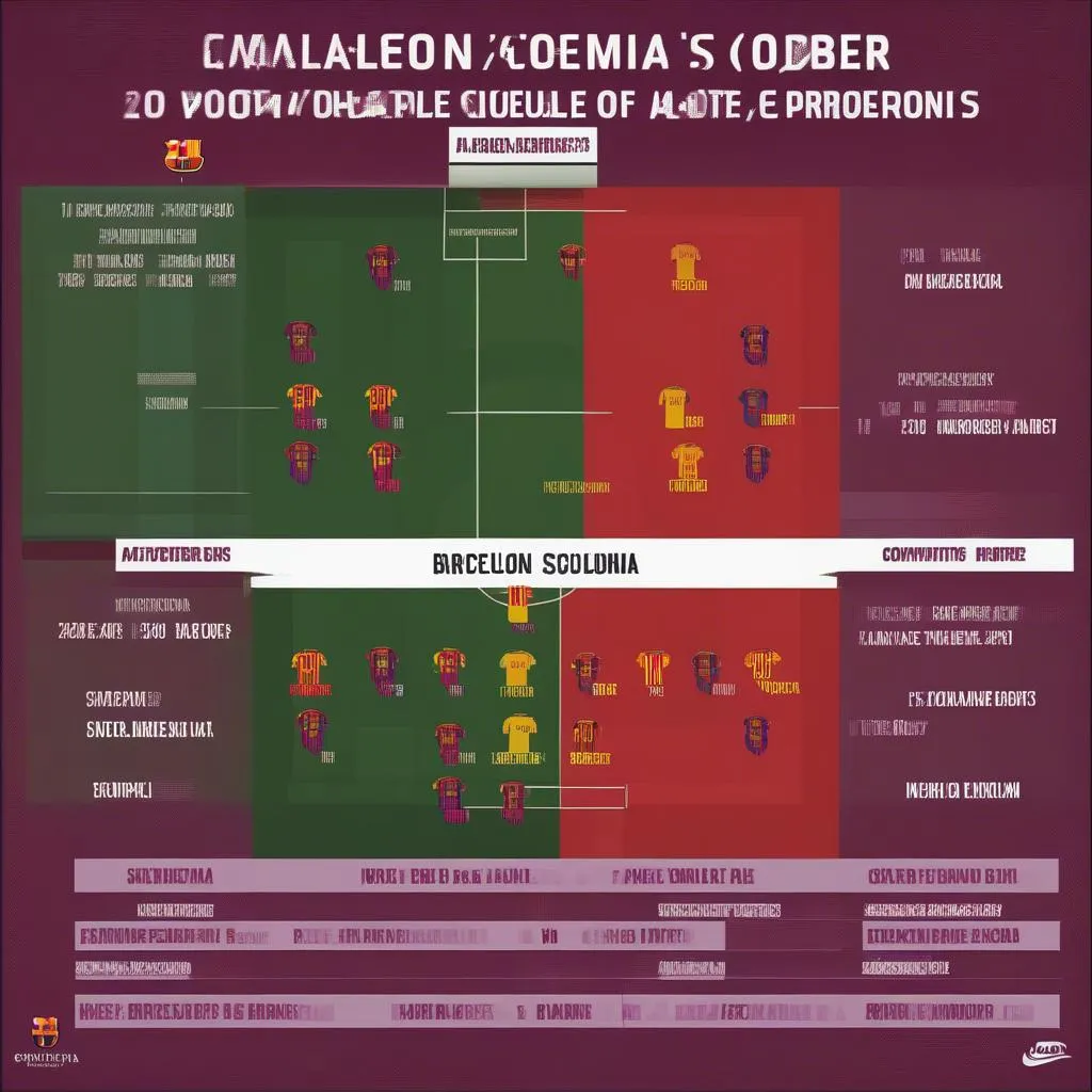 Lịch thi đấu của Barcelona trong tháng 10