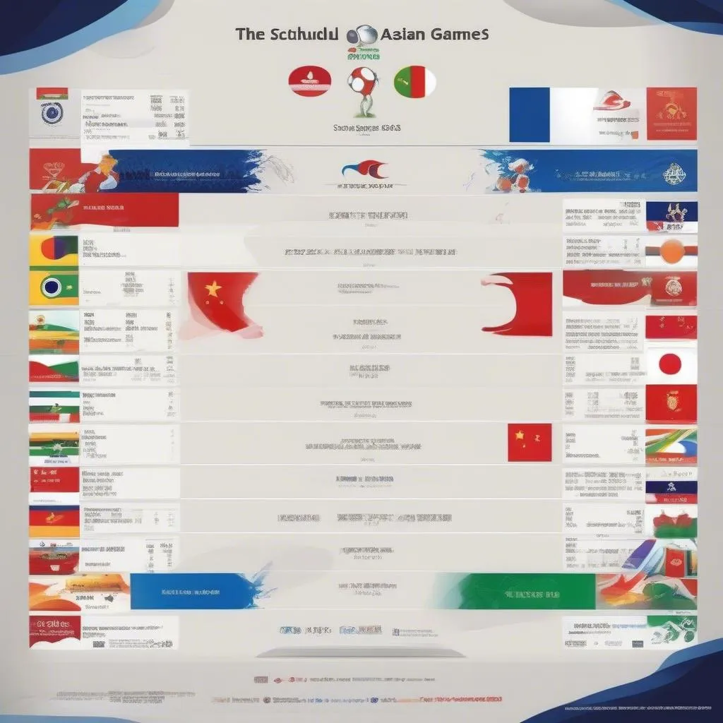 Lịch thi đấu bóng đá ASIAD: Cuộc chiến không ngừng nghỉ