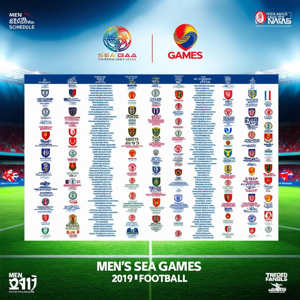 Lịch thi đấu bóng đá nam SEA Games 30