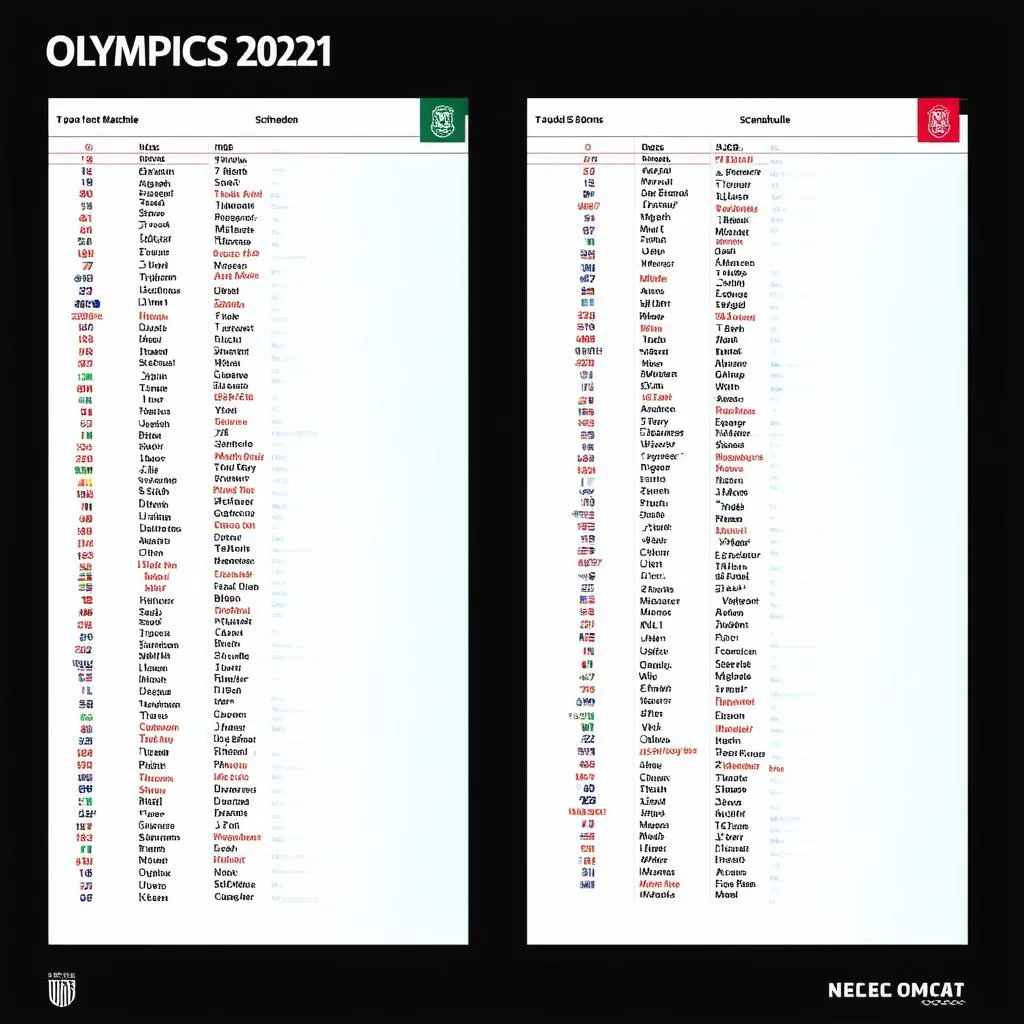 Lịch Thi Đấu Bóng Đá Olympic 2021