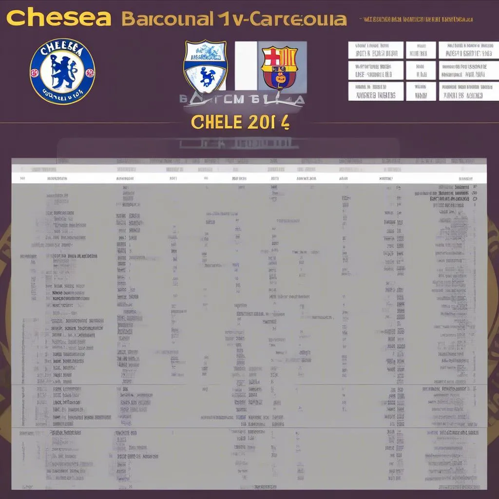 Lịch thi đấu Chelsea vs Barcelona