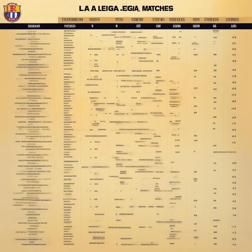 Lịch thi đấu La Liga mùa giải 2023-2024