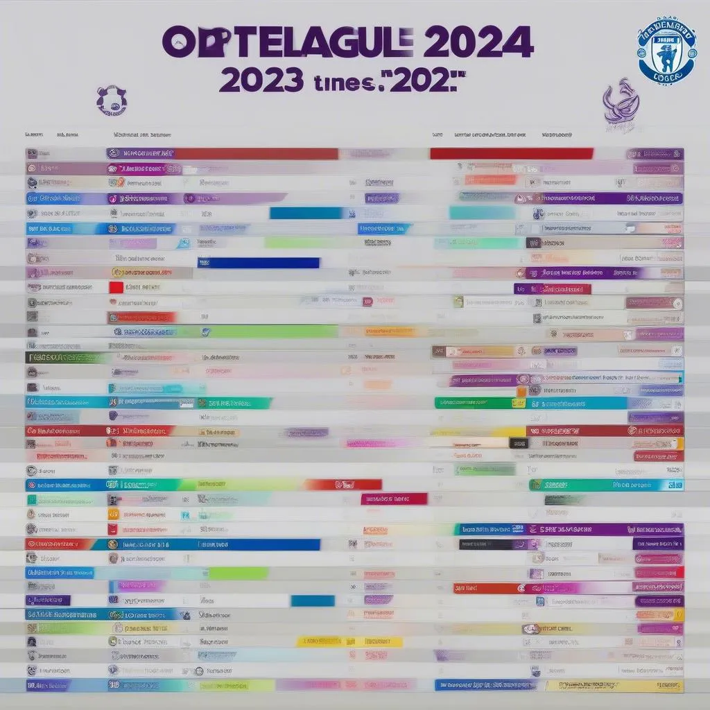 Premier League 2023-2024 schedule