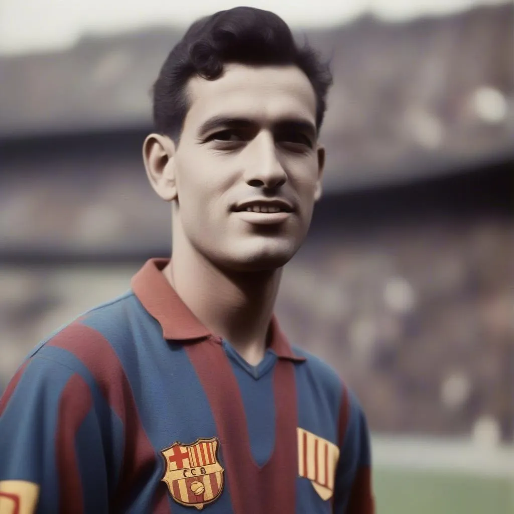 Luis Mariano Vidal thi đấu cho Barcelona năm 1953