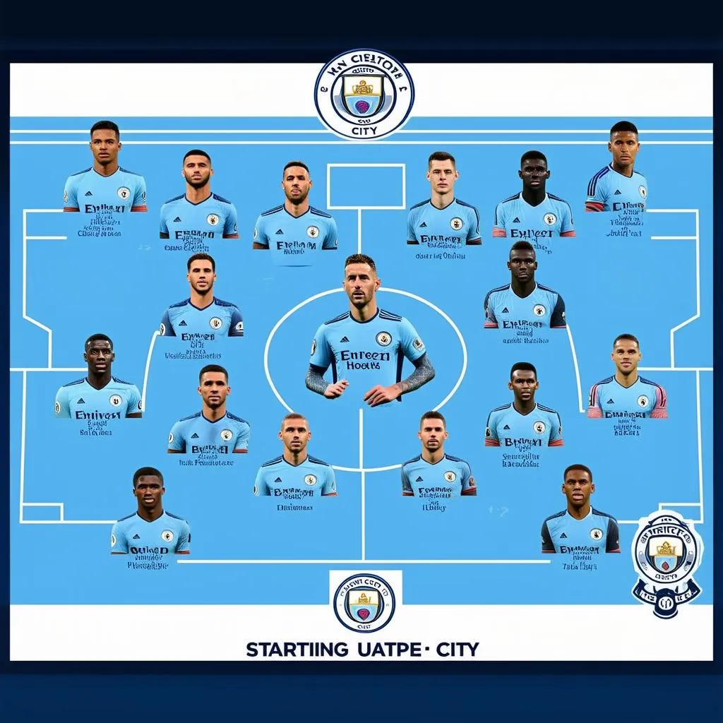 Man City đội hình