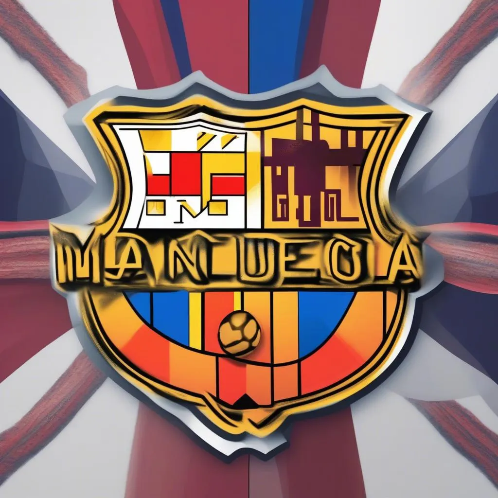 Logo của Man Utd và Barcelona