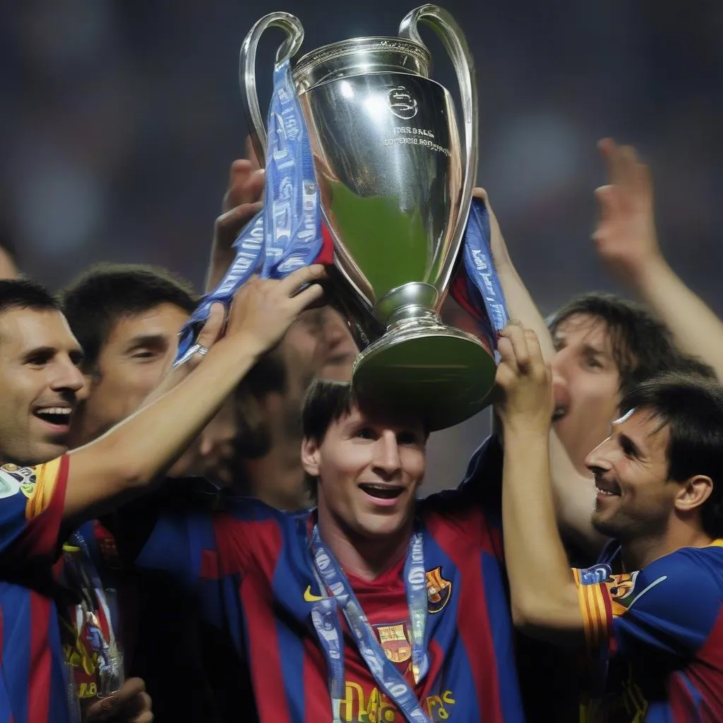 Messi và danh hiệu cùng Barcelona năm 2010