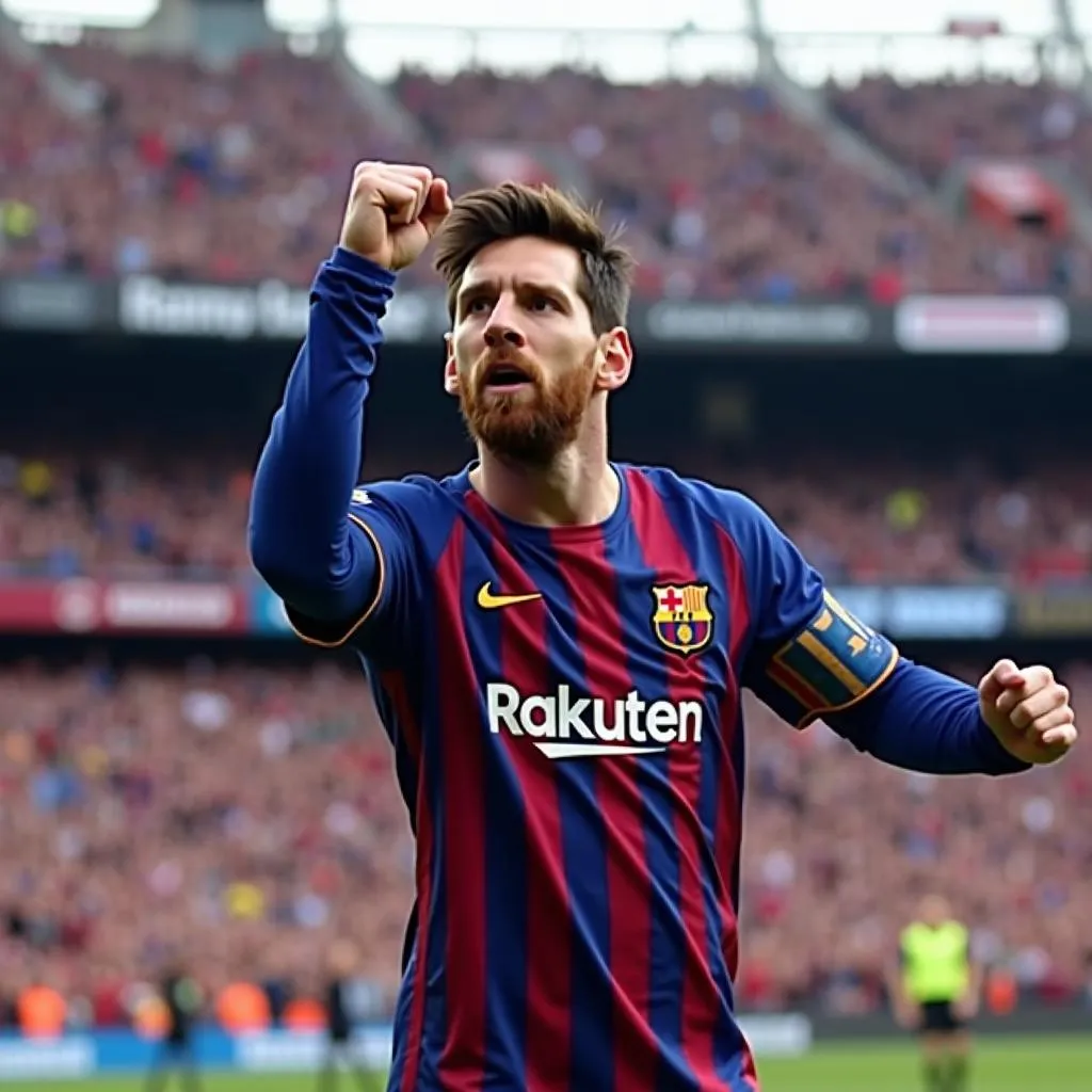 Lionel Messi, kỷ lục bàn thắng cho Barca