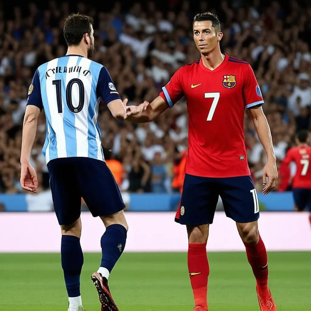 Messi và Ronaldo đối đầu