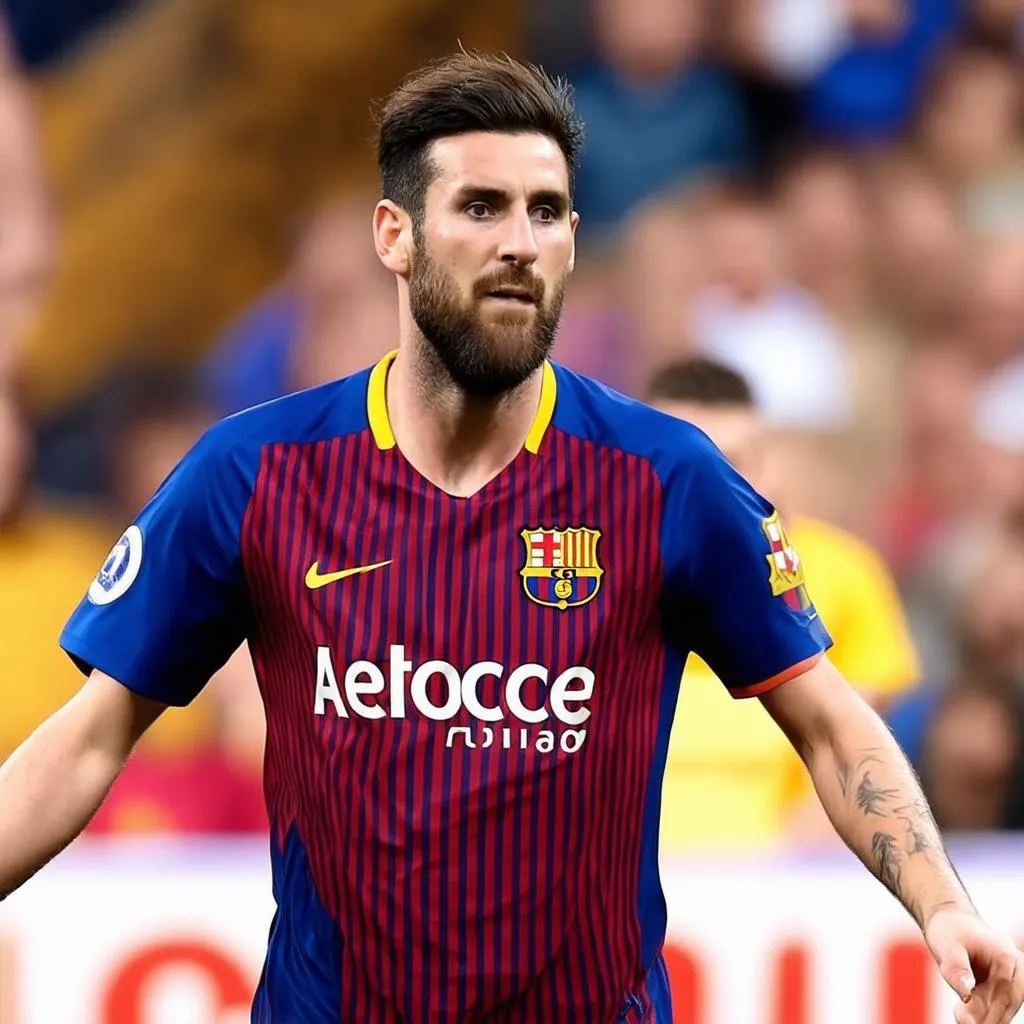 Messi trong màu áo ST Barcelona