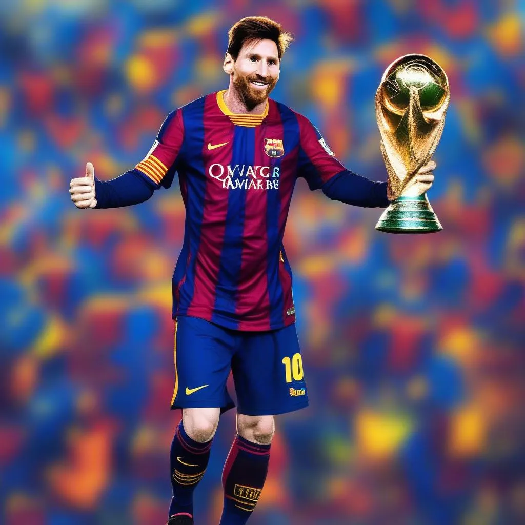 messi trong bộ kit barcelona 2014-15