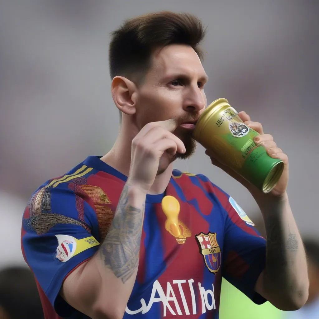 Milo tài trợ Barcelona - Messi