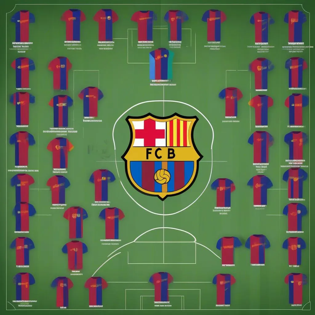 Các đội hình hiệu quả cho mod Barcelona Dream League Soccer