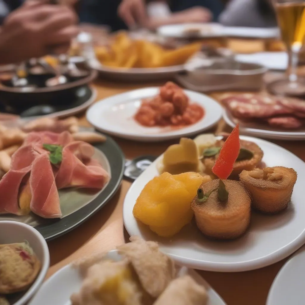 Món ăn tapas Barcelona