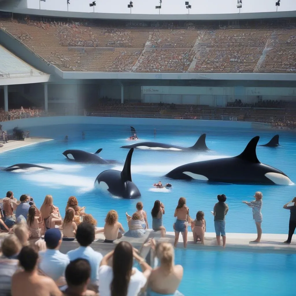 Biểu diễn Cá voi sát thủ tại Orca Zoo Barcelona