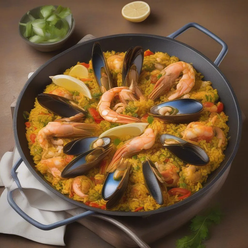 Món Paella nổi tiếng tại Barcelona