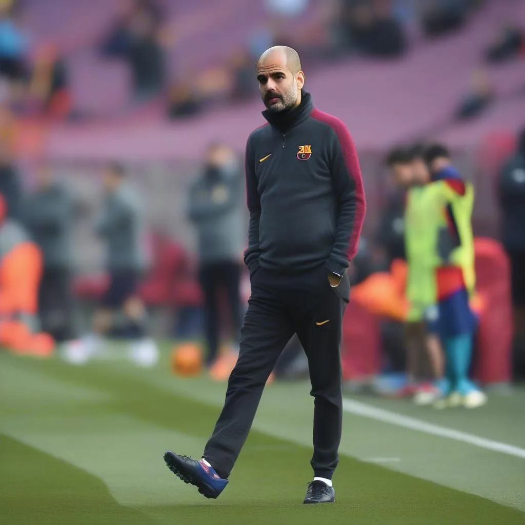 Pep Guardiola huấn luyện Barcelona