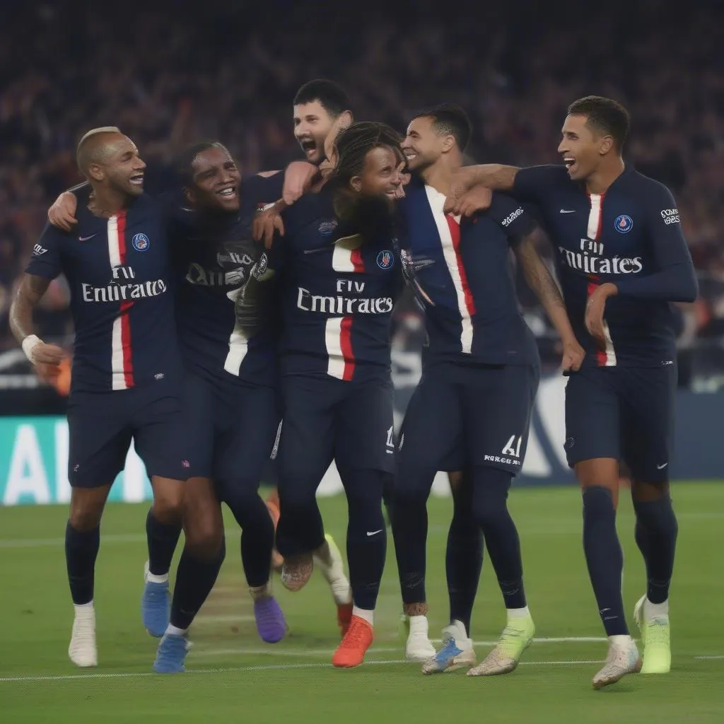 Bóng đá-PSG 4-0 Barcelona