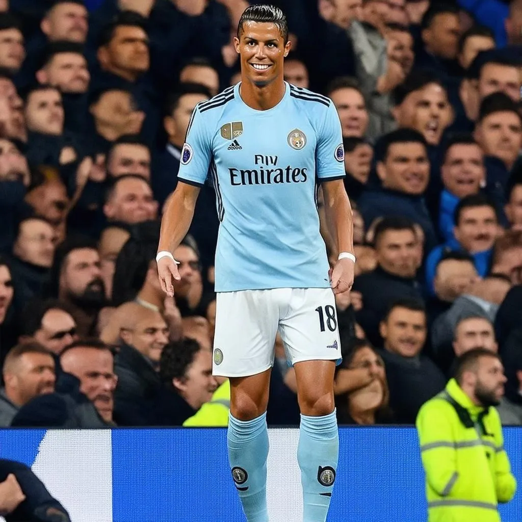 Ronaldo Lộ Hàng Trên Sân Cỏ