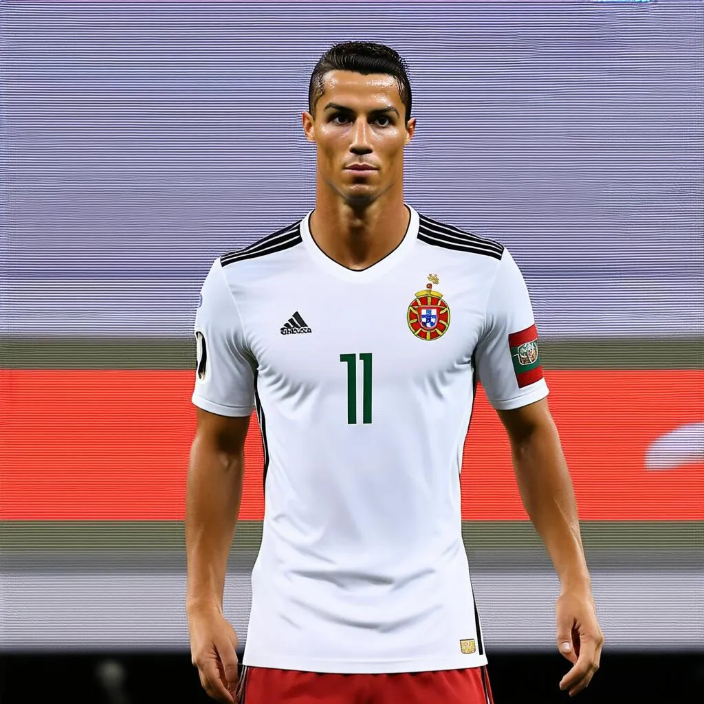 Ronaldo mặc áo đấu