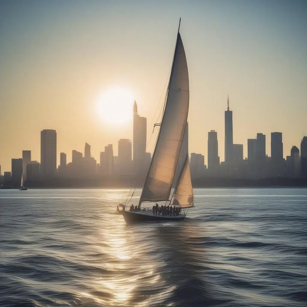 Sailing Barcelona boat