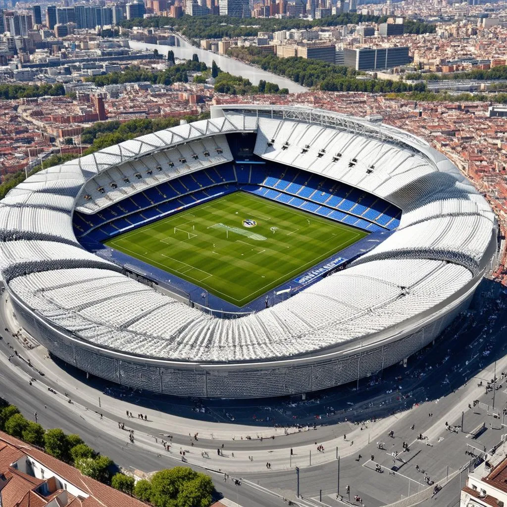 Sân bóng Santiago Bernabéu, Madrid, Tây Ban Nha