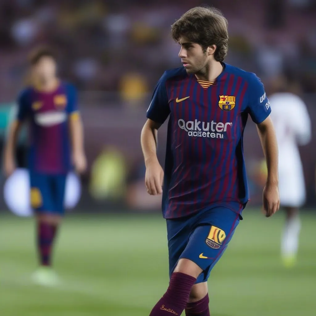 Sergi Roberto makes his first appearance for Barcelona