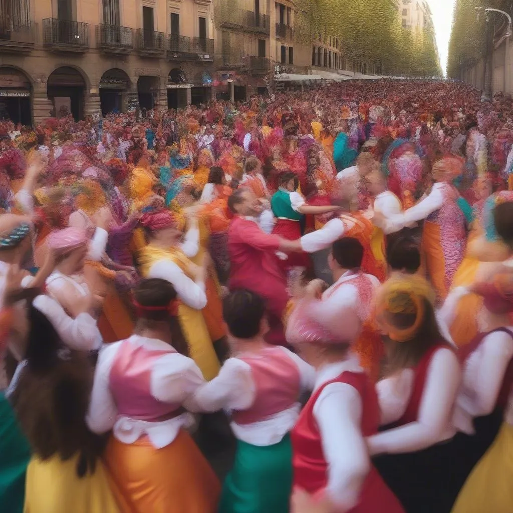 Lễ hội Sevillanas ở Barcelona