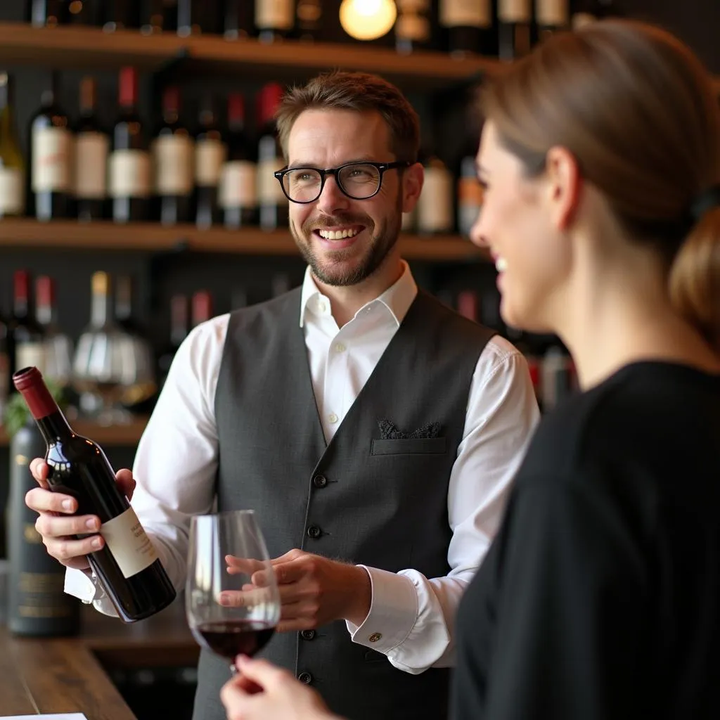 Sommelier giới thiệu rượu vang