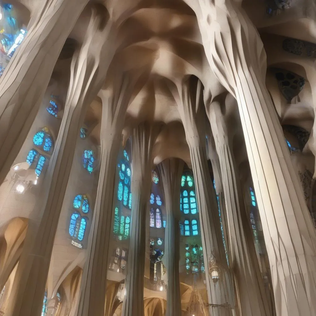 Du khách ngắm nhìn vẻ đẹp ngoạn mục của Sagrada Família, một kiệt tác kiến trúc ở Barcelona