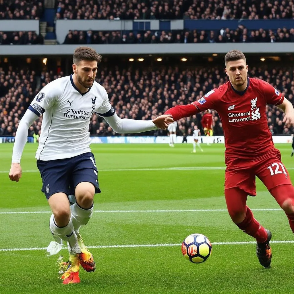 Trận đấu giữa Tottenham vs Liverpool trên sân nhà của Tottenham