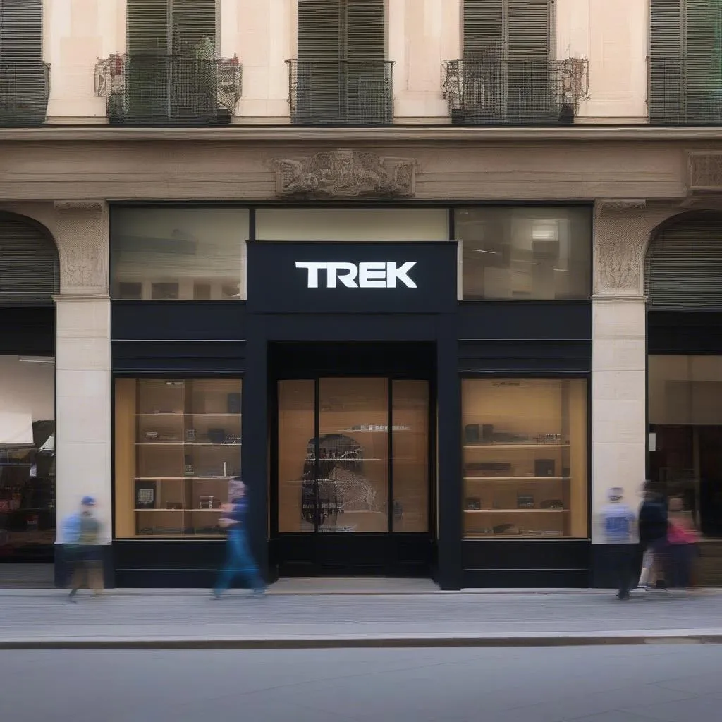 Trek Store Barcelona, một cửa hàng độc đáo nằm giữa lòng Barcelona.