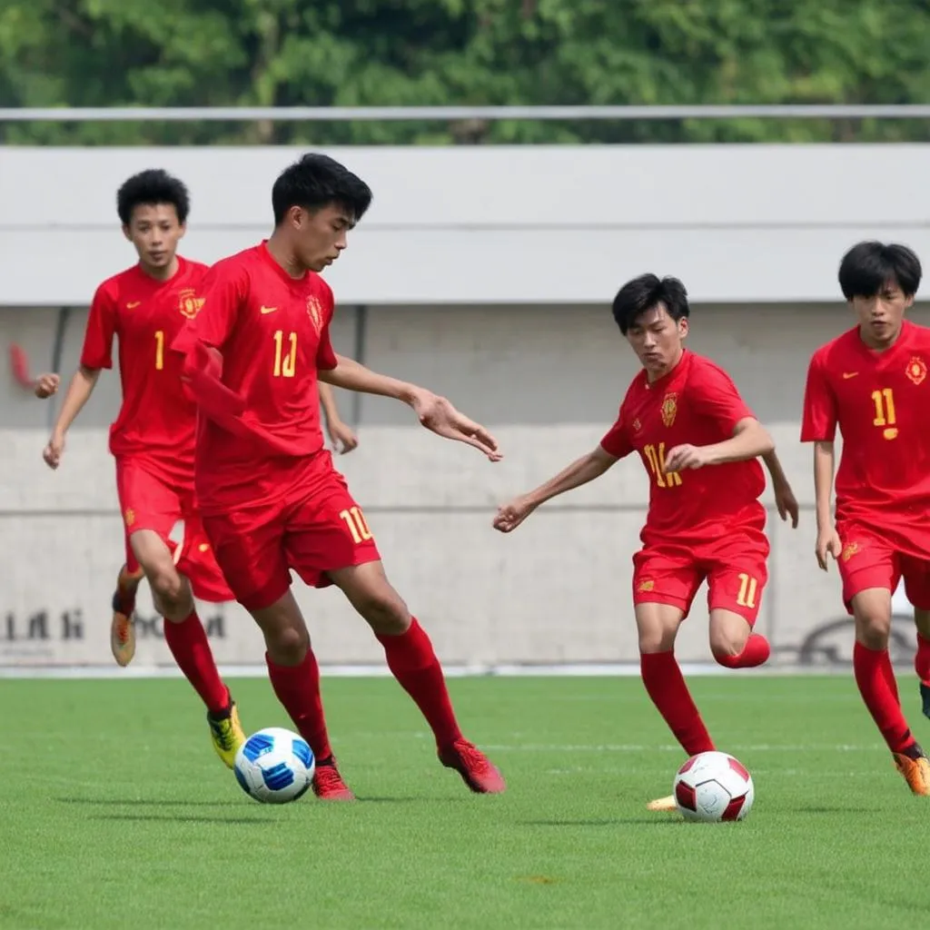 U17 Việt Nam thi đấu