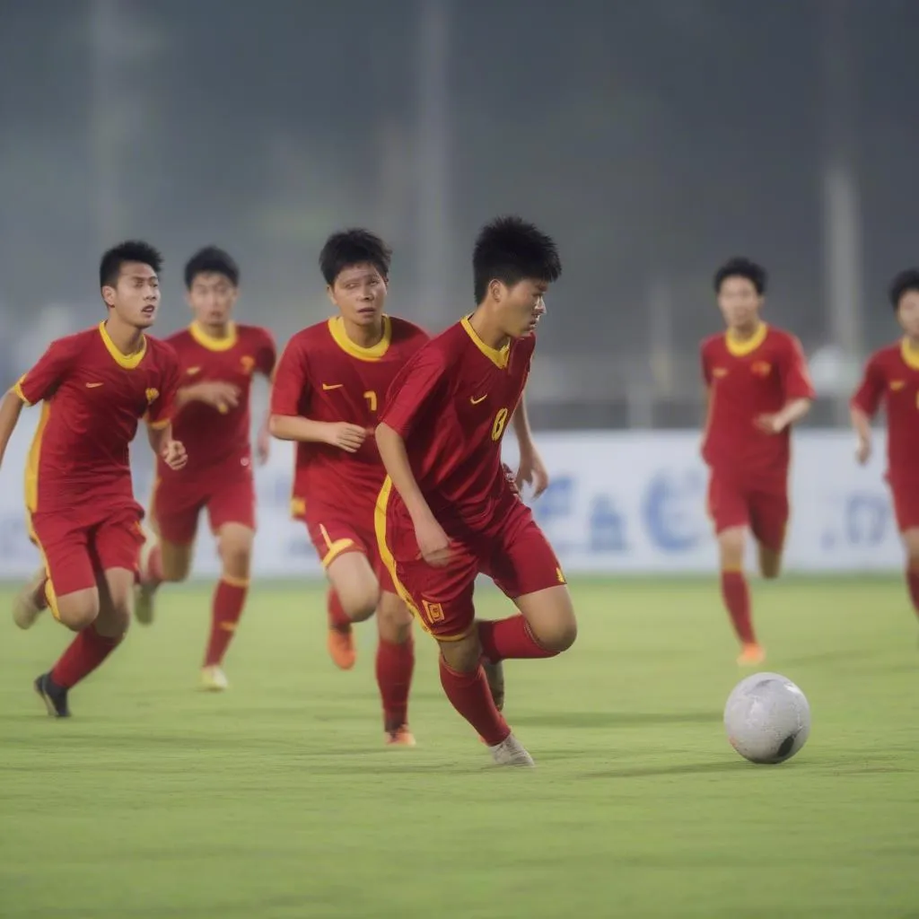 U19 Việt Nam thi đấu với U19 Nhật Bản