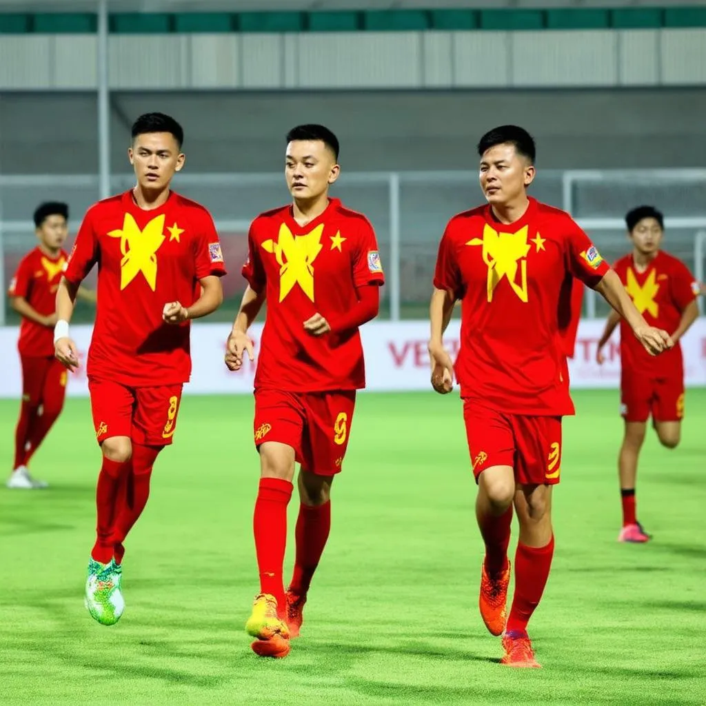 Bóng đá U21 Việt Nam thi đấu