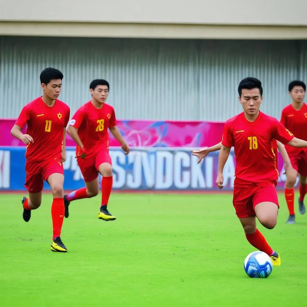 U23 Việt Nam playing