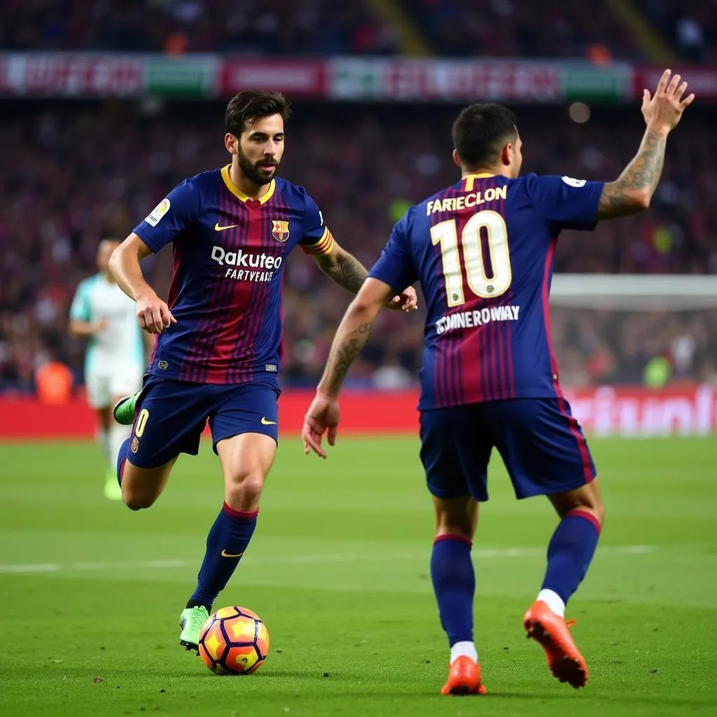 Barcelona won the match with a final score of 6-5